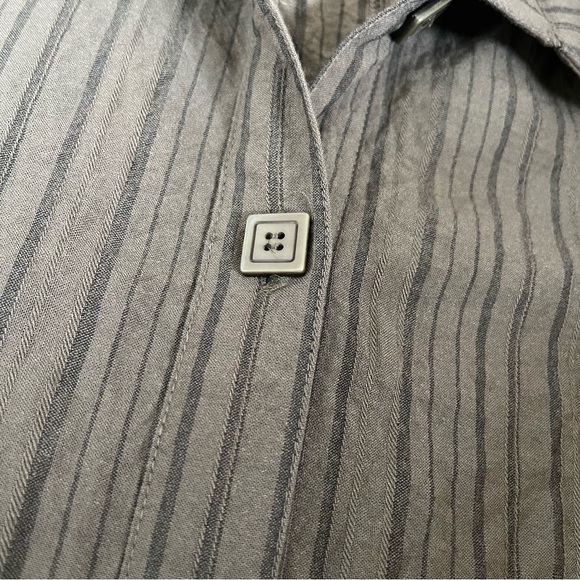 Habitat Clothes to Live In Textured Long Sleeve Button Down Tunic Jacket Large - Picture 4 of 9